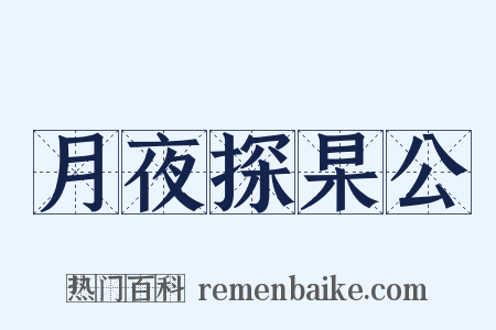 月夜探杲公是什么意思的图片